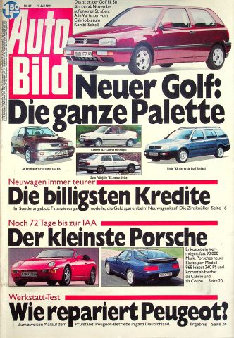 Deckblatt Auto Bild (27/1991)